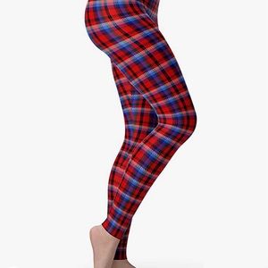 Vintage Scotland Tartan Lattice Check Plaid Pattern Footless Tights Leggings